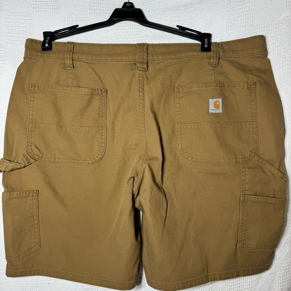 Carhartt Tan Cargo Shorts for Versatile Outdoor Wear Womens Size 16 Loose Fit - Picture 3 of 7